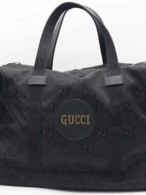 GUCCI Econyl Nylon Monogram Off The Grid Duffle Bag - Black